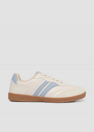s.Oliver Sneaker mit Kontrast-Details - creme