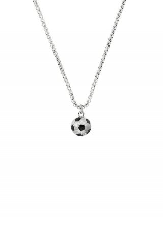 s.Oliver Halskette mit Fußball-Anhänger - silber