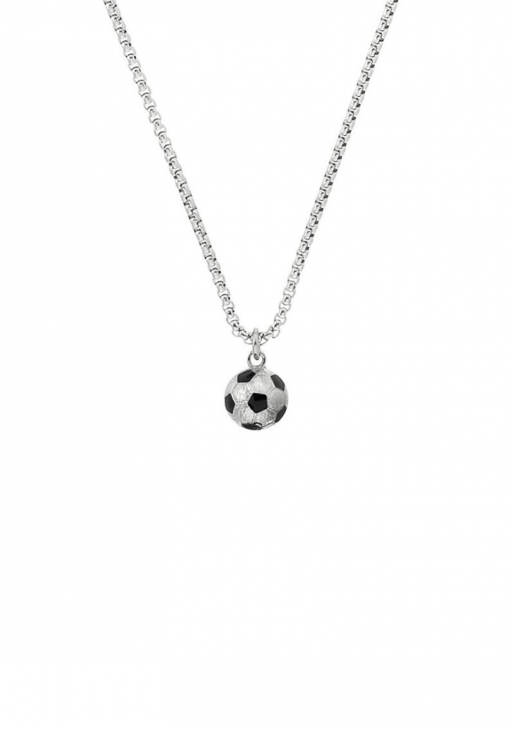 s.Oliver Halskette mit Fußball-Anhänger - silber