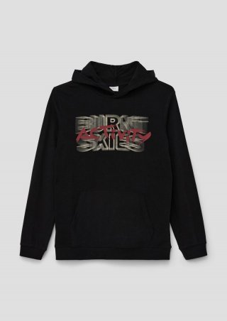 s.Oliver Longsleeve mit Schriftprint - schwarz