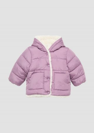 s.Oliver Steppjacke mit Teddyplüsch-Futter - lavendel