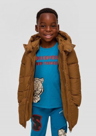 s.Oliver Steppjacke mit Fleece-Futter - zimt