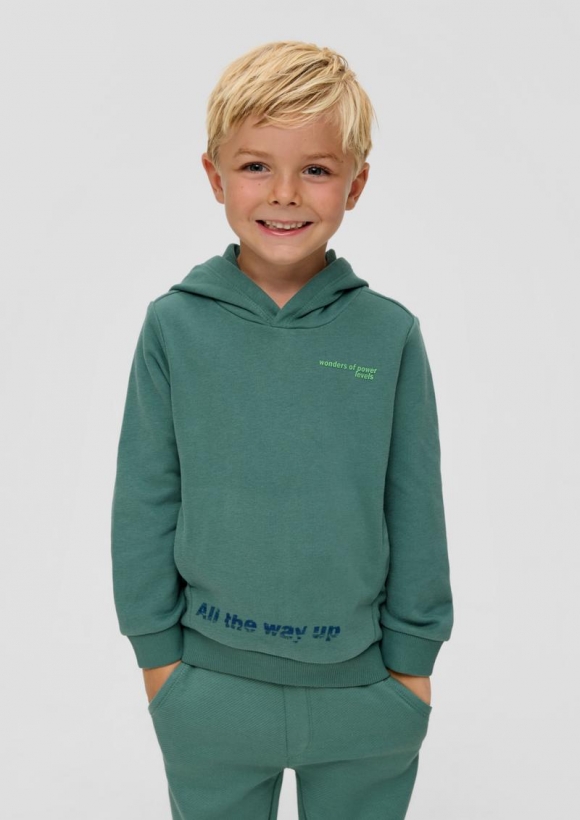 s.Oliver Sweatshirt mit Kängurutasche - minze
