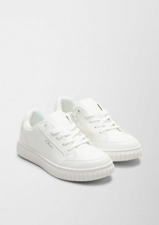 s.Oliver Sneaker mit Reißverschluss - weiß