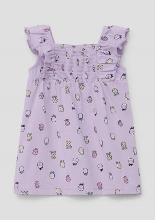 s.Oliver Kleid aus Baumwollstretch - lavendel