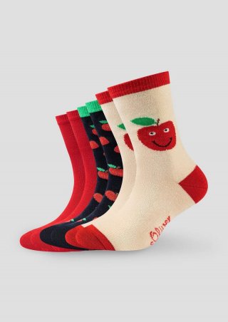 s.Oliver 3er-Pack Socken - chilirot