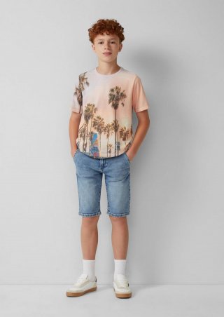 s.Oliver Jeans-Bermuda Pete / Regular Fit / Mid Rise / Straight Leg - blau