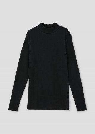 s.Oliver Longsleeve mit Rippstruktur - schwarz