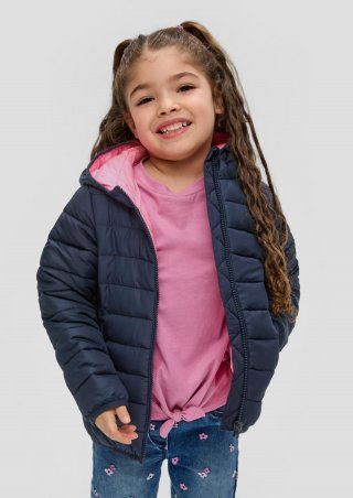s.Oliver Steppjacke mit dekorativem Reflektor-Detail - navy