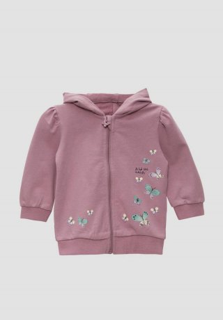 s.Oliver Kapuzenjacke mit Glitzerprint - lavendel