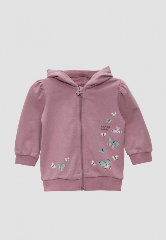 s.Oliver Kapuzenjacke mit Glitzerprint - lavendel