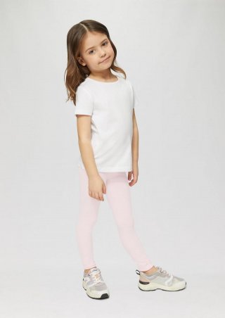 s.Oliver Jersey-Leggings mit Bogenkante - zartrosa