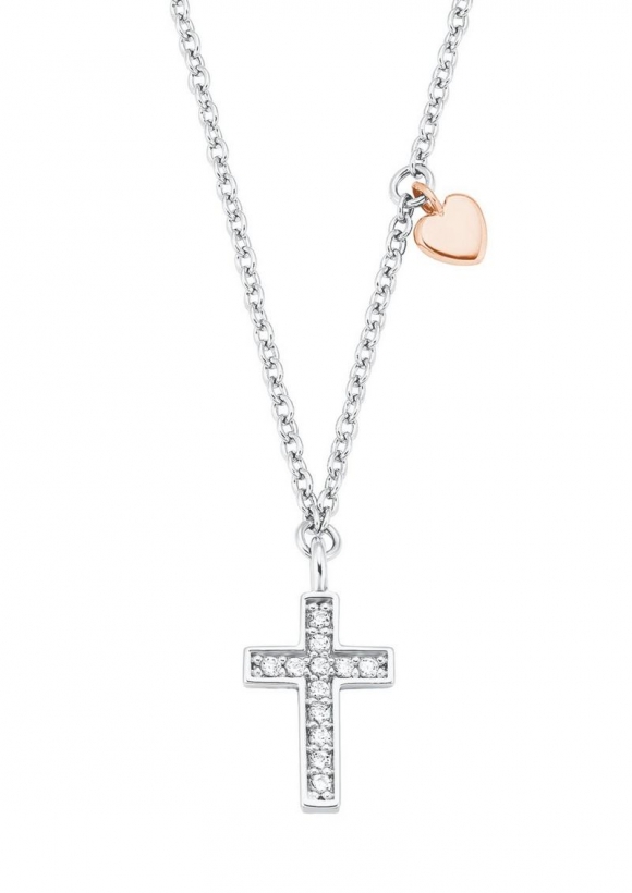 s.Oliver Kette mit Kreuzanhänger - silber