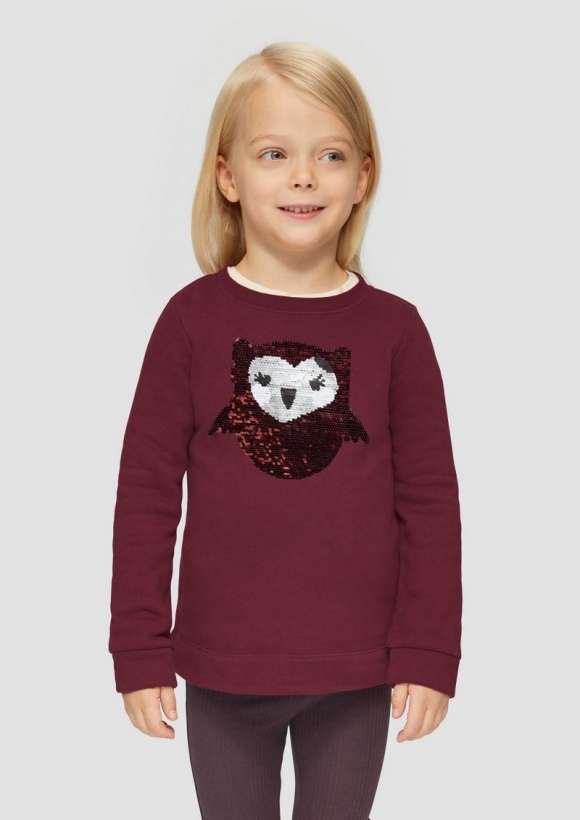 s.Oliver Sweatshirt mit Wendepailletten - pink