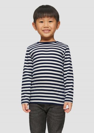 s.Oliver Weiches Longsleeve mit Streifen - ecru