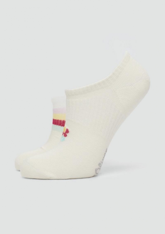 s.Oliver Sneakersocken im 2er-Pack - creme