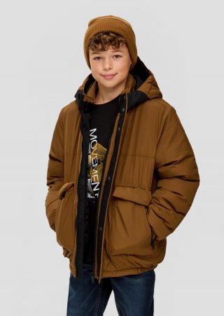 s.Oliver Jacke mit reflektierenden Details im Loose Fit - zimt