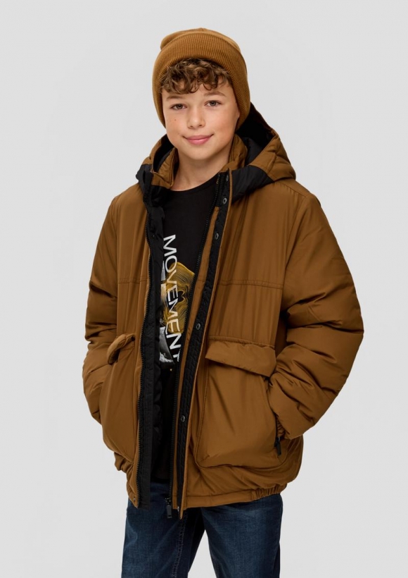 s.Oliver Jacke mit reflektierenden Details im Loose Fit - zimt