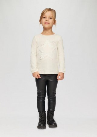 s.Oliver Softe Leggings aus Lederimitat - schwarz