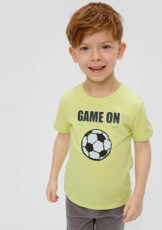 s.Oliver T-Shirt mit Wendepailletten - limettengrün