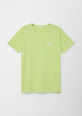 s.Oliver T-Shirt mit Print-Detail - limettengrün