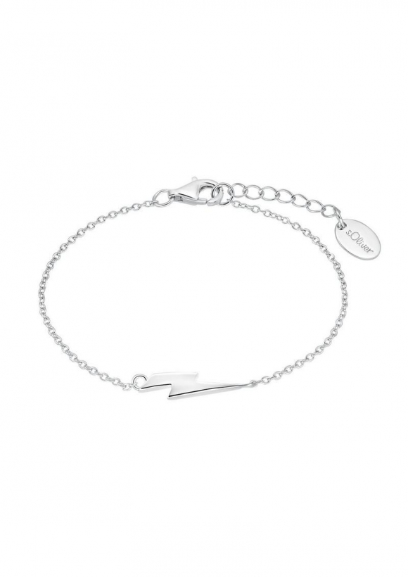 s.Oliver Armkette mit Blitz-Motiv - silber