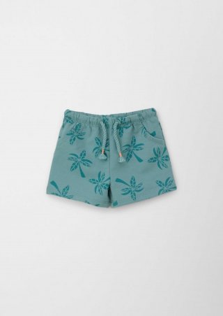 s.Oliver Shorts mit All-over-Print - helles petrol
