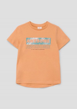 s.Oliver T-Shirt mit Schriftprint - mango