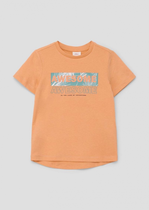 s.Oliver T-Shirt mit Schriftprint - mango