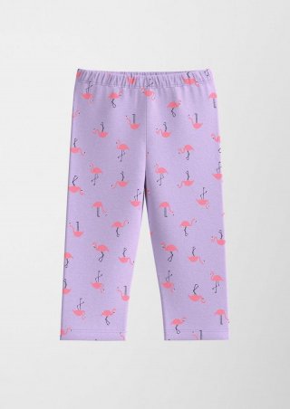 s.Oliver Capri Leggings aus Baumwollstretch - lavendel
