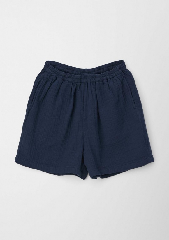 s.Oliver Shorts aus Baumwolle - navy