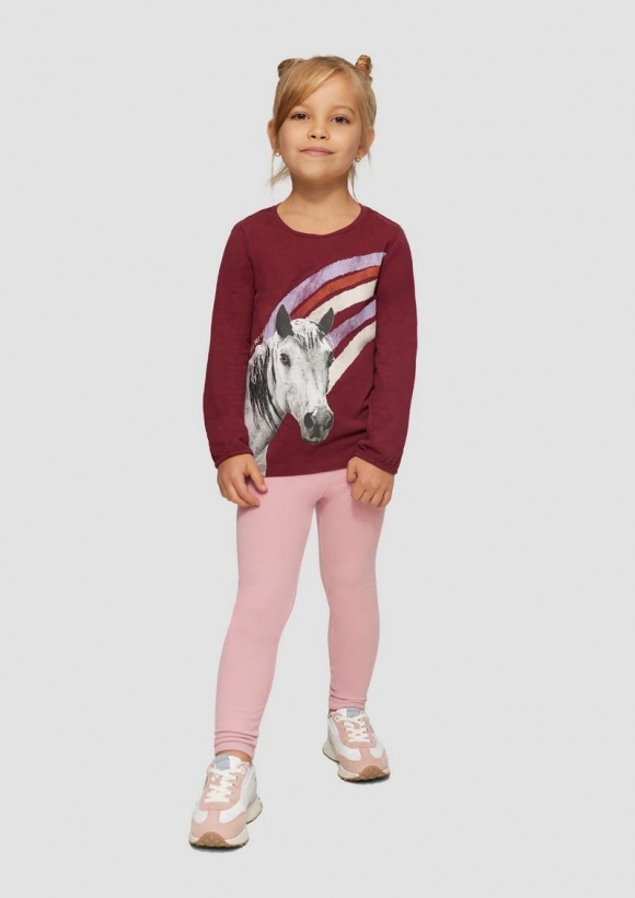 s.Oliver Leggings mit Glitzerbund - zartrosa