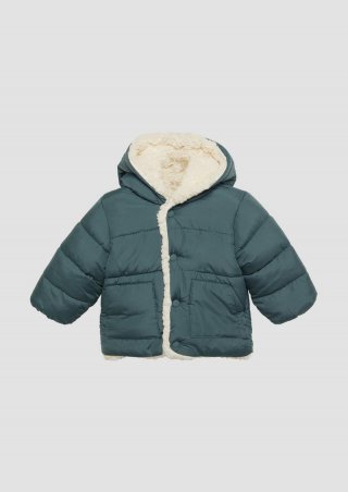 s.Oliver Steppjacke mit Teddyplüsch-Futter - schiefergrau