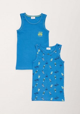 s.Oliver Doppelpack Jersey-Unterhemden - royalblau