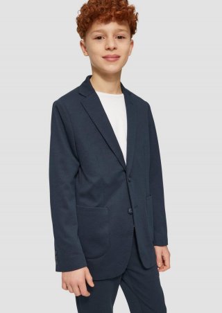 s.Oliver Festliches Sakko mit aufgesetzten Taschen - navy