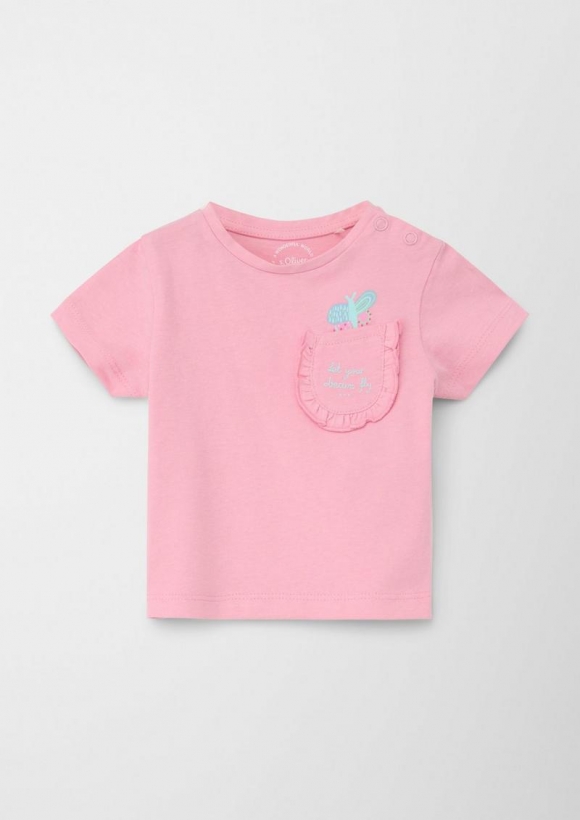s.Oliver Jerseyshirt mit Brusttasche - rosa