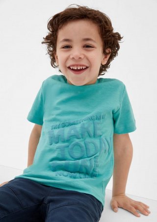 s.Oliver T-Shirt aus Slubjersey - pastelltürkis
