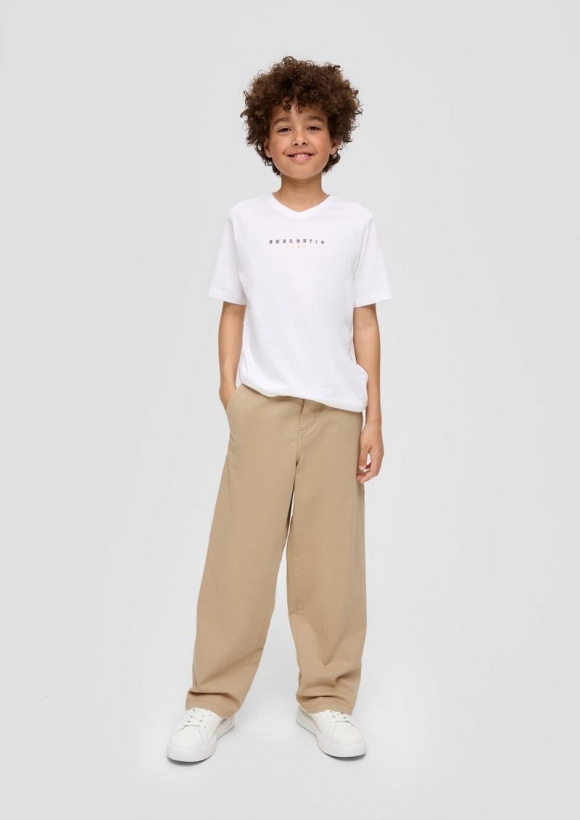 s.Oliver Twillhose in Baggy Fit - beige
