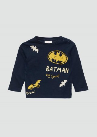 s.Oliver Langarmshirt mit Batman®-Print - navy