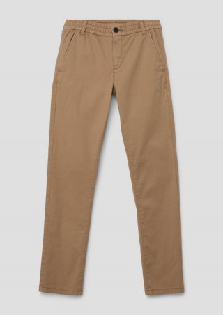 s.Oliver Chino: Hose mit Dobby-Struktur - sandstein