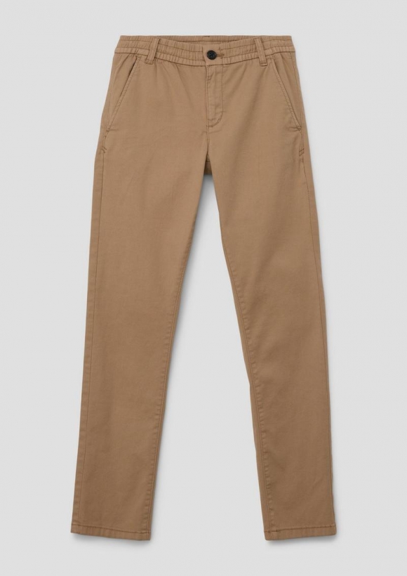 s.Oliver Chino: Hose mit Dobby-Struktur - sandstein