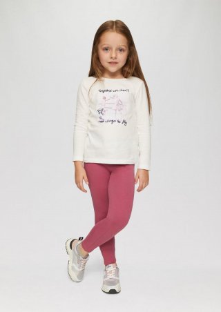 s.Oliver Leggings mit Glitzerbund - pink
