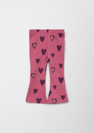 s.Oliver Leggings mit Flared Leg - pink