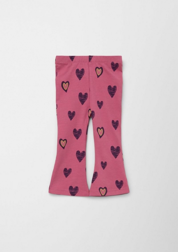 s.Oliver Leggings mit Flared Leg - pink