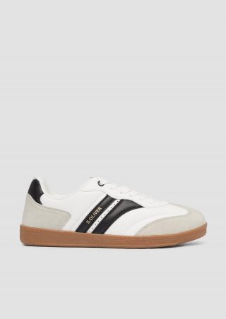 s.Oliver Sneaker mit Kontrast-Details - weiß