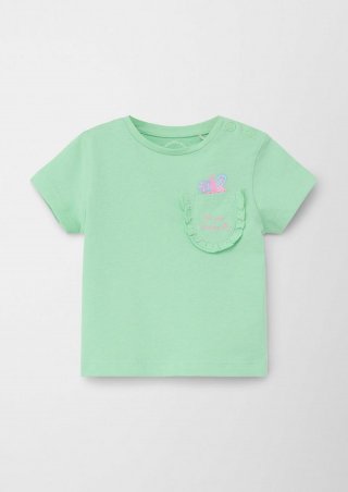 s.Oliver Jerseyshirt mit Brusttasche - hellgrün