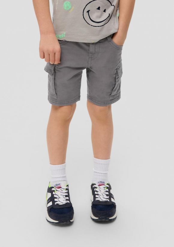 s.Oliver Regular: Shorts mit Cargotaschen - grau