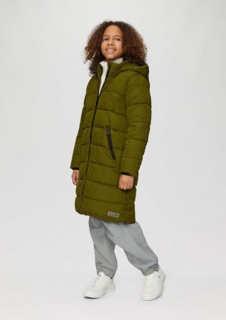 s.Oliver Warmer Mantel im Loose Fit mit Zwei-Wege-Zipper - guacamole