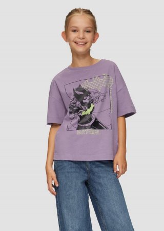 s.Oliver T-Shirt im Loose Fit mit Batgirl®-Print - flieder