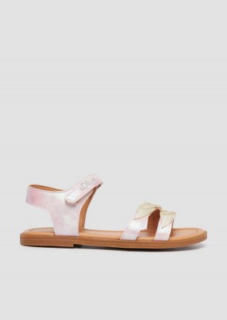 s.Oliver Sandalen mit Klettverschluss - roségold